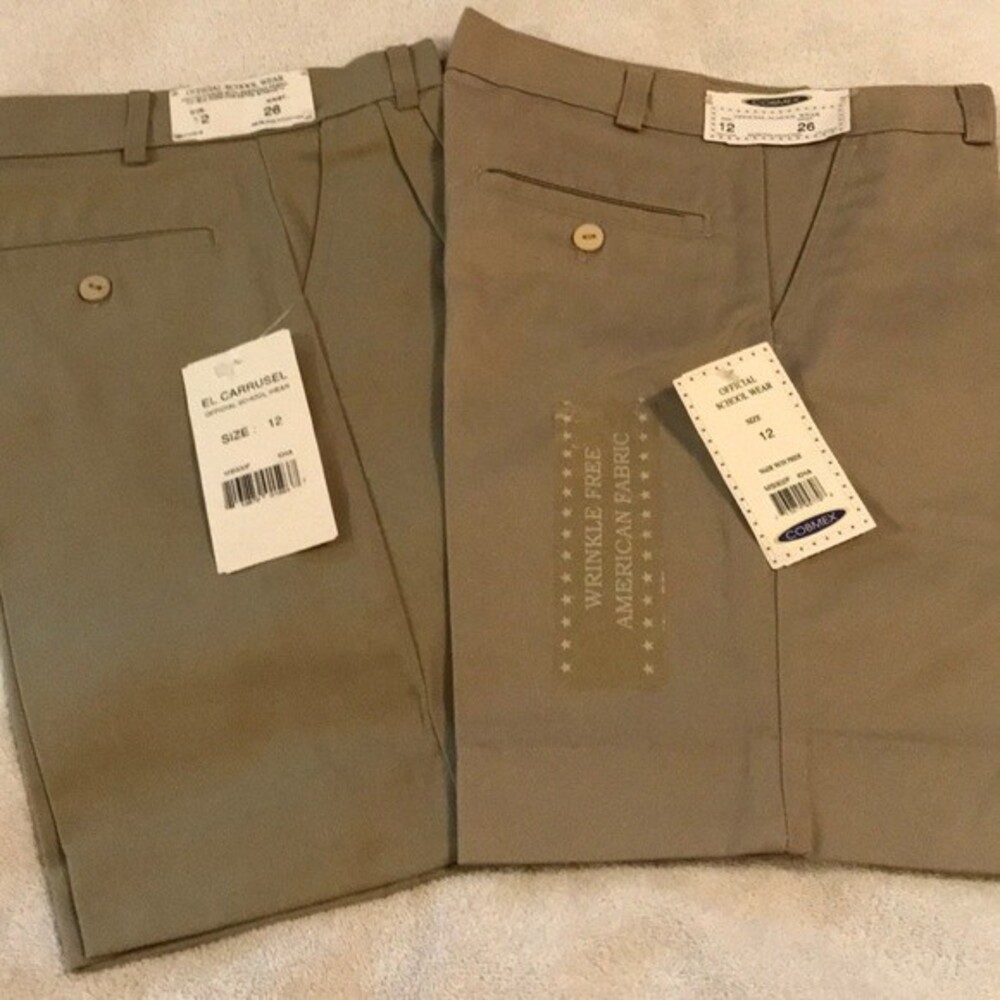 2 Boys/Girls Khaki Shorts NWT